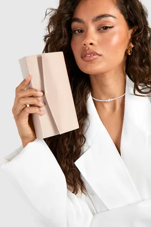 Boohoo Womens Patent Structured Clutch Bag - One Size