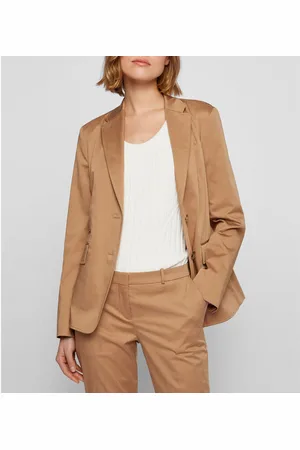 HUGO BOSS Womens Jajuna Blazer Jacket in Cotton - Size 8 UK