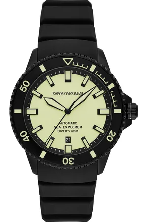 Emporio Armani Sea Explorer Mens Watch AR60085 Silicone - One Size