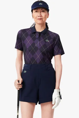 Lacoste Womens Regular Fit UV Protect Golf Polo Shirt in - Size 6 UK