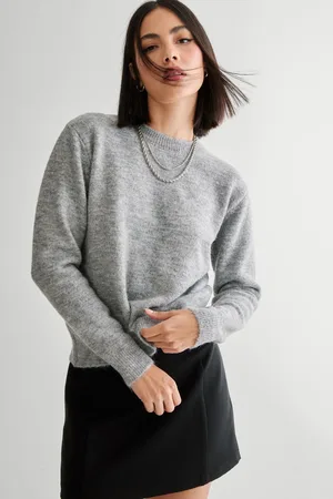 NASTY GAL Womens Knit Crewneck Jumper - - One Size