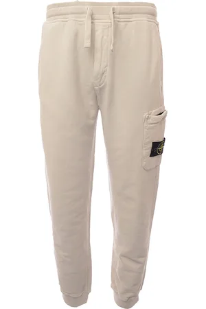 Stone Island Mens Fleece Pants In Stucco - - Size Medium