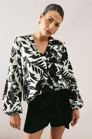 wallis Womens Printed Overhead Shirt - viscose - Size 16 UK