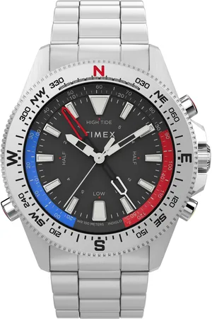 Timex Tide/temp/compass Mens Watch TW2V41800 Stainless Steel - One Size