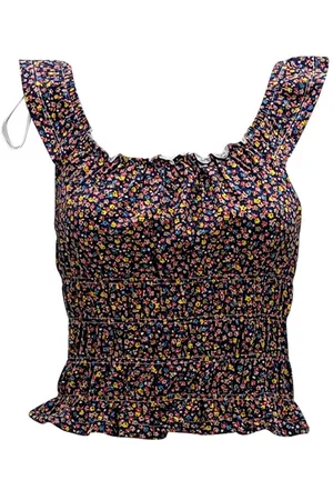Brave Soul VANESSAPIN Womens Vest Cotton Stretchy Sleeveless Casual Crop Tops - - Size Small