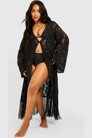 Boohoo Womens Plus Crochet Beach Dress - - Size 16 UK