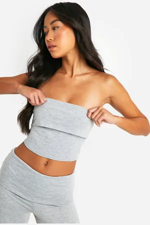 Boohoo Womens Super Soft Bandeau Lounge Top - - Size 12 UK