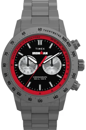 Timex Ironman Premium Adrenaline Mens Gun Watch TW2Y02000 - Stainless Steel - One Size