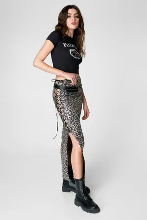 NASTY GAL Womens Sequin Lace Cut Out Maxi Skirt - Size X-Small