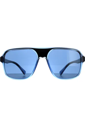 Dolce & Gabbana Square Mens Transparent and Black Dark DG6134 Sunglasses - One Size