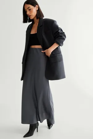 NASTY GAL Womens Satin Maxi Skirt - - Size Small