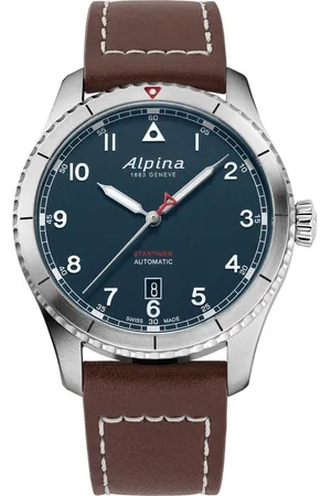 Alpina Startimer Pilot Mens Watch AL-525NW4S26 Leather - One Size