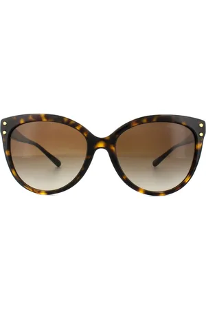 Michael Kors Womens Ladies Classic Cat Eye Dark Havana Gradient Sunglasses - , Size: 55x16x140mm - Size 55x16x140mm
