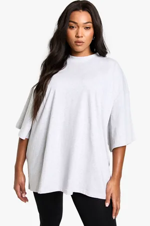 Boohoo Womens Plus Cotton Super Oversized T-Shirt - - Size 28 UK