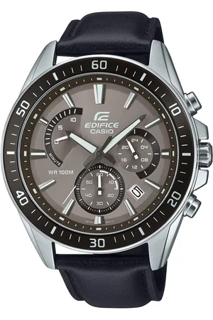 Casio Edifice Mens Watch EFR-552L-5AVUEF Leather - One Size