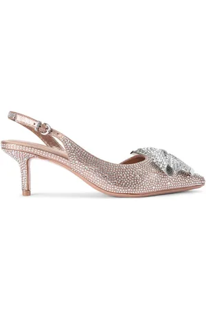 Carvela Womens Regal Bow Sling 2 Heels - Fabric - Size UK 6