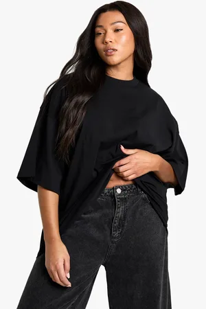 Boohoo Womens Plus Cotton Super Oversized T-Shirt - 2PACK - - Size 22 UK