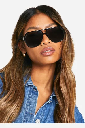 Boohoo Womens Frame Aviator Sunglasses - One Size