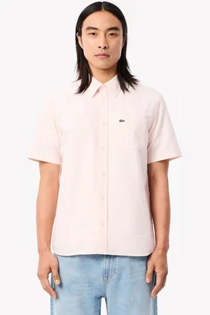 Lacoste Mens Regular Fit Oxford Shirt in Cotton - Size 17.5 inch