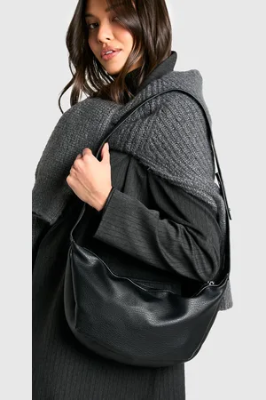 Boohoo Womens Textured PU Round Shoulder Bag - - One Size