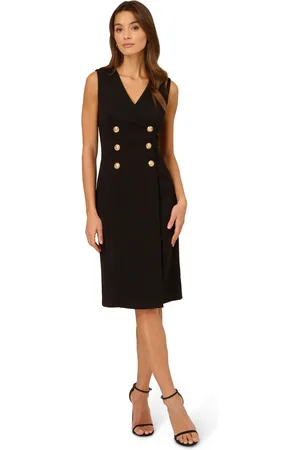 Adrianna Papell Womens Knit Crepe Short Dress in - Size 6 UK