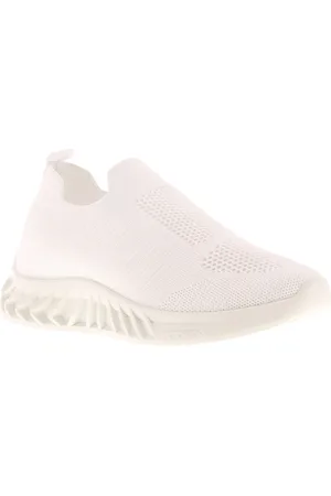 Apache Womens Chunky Trainers Sky Slip On Textile - Size UK 4