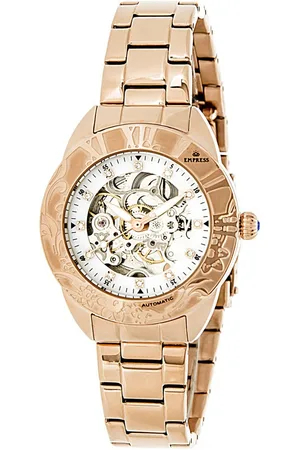 Empress Womens Godiva Automatic MOP Bracelet Watch - Stainless Steel - One Size