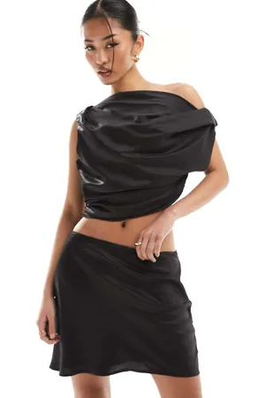 SNDYS Womens satin mini skirt co-ord in - Size X-Large