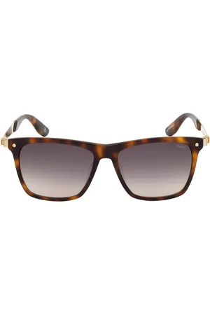 BMW Unisex Blonde Havana Framed Gradient Smoked Lens Sunglasses - - One Size