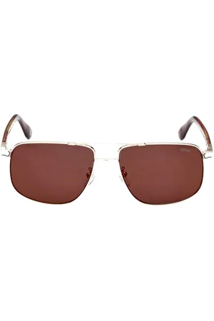 BMW Unisex Framed Roviex Mirrored Lens Sunglasses Metal - One Size