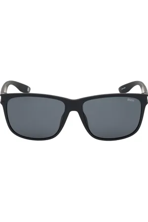 BMW Unisex Matte Framed Smoke Polarised Lensed Sunglasses - One Size