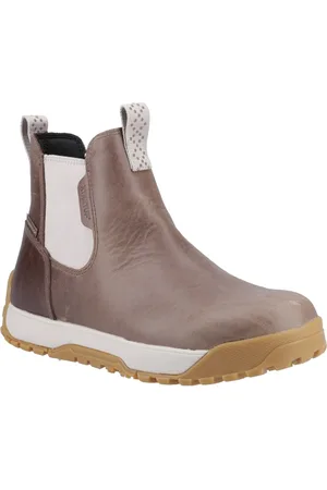 Xtratuf Ankle Deck Boot Leather WoMens Stone Wellington Boots