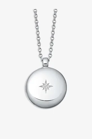 ASTLEY CLARKE Womens White Sapphire and Locket Necklace
