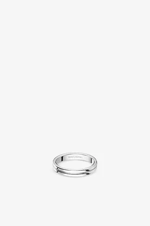 Boucheron Mens Godron Platinum Ring