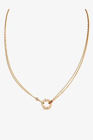 Cartier Love 18ct Rose-Gold and Diamond Necklace