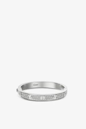 Cartier Love 18ct White-Gold and 204 Diamond Pavé Bracelet