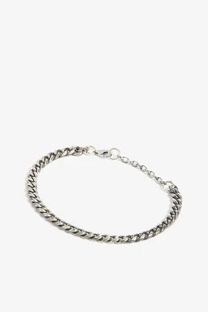 Serge DeNimes Mens Scale Sterling- Chain Bracelet