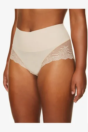 Spanx Womens Undie-Tectable Floral-Lace Hipster Briefs