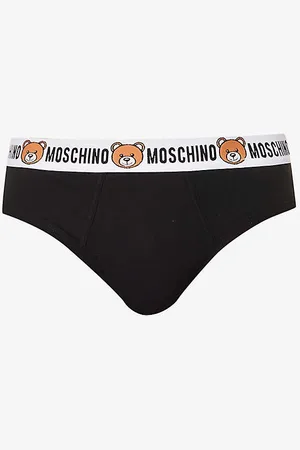 Moschino Teddy Bear-print Stretch-cotton Boxer Trunks in Black for Men