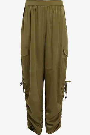 Elastic waist cargo trousers - Woman