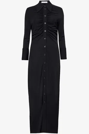 Proenza Schouler White Label knot-detail V-neck dress - Black