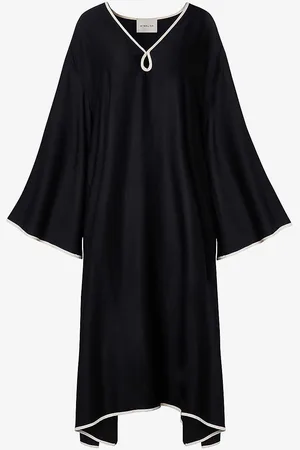 Briony Denim Dungaree Dress - Washed Black Denim