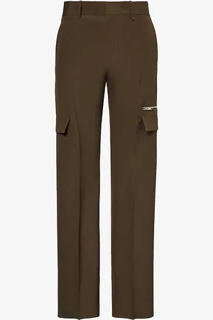 GIVENCHY Straight-Leg Tech-Virgin Wool Cargo Trousers for Men