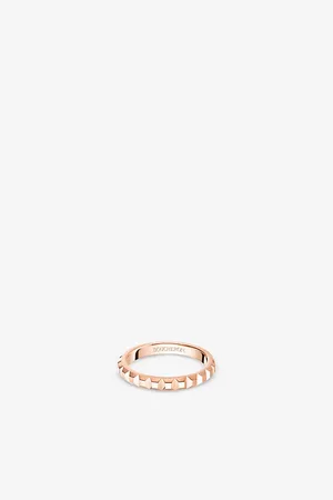 Boucheron Mens Quatre Clou De Paris 18ct Rose-Gold Ring