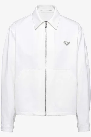 Prada Bull denim blouson jacket - White