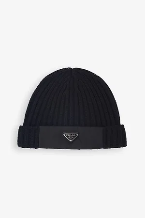 Prada Re-Nylon Branded Wool Hat