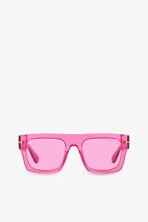 Tom Ford Womens Ft0711 Fausto Square-Frame Acetate Sunglasses