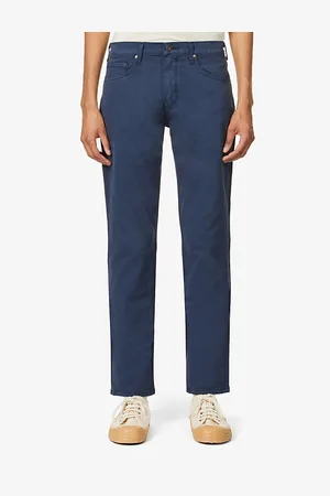 Paige Mens Federal Slim-Fit Straight-Leg Stretch-Cotton Jeans