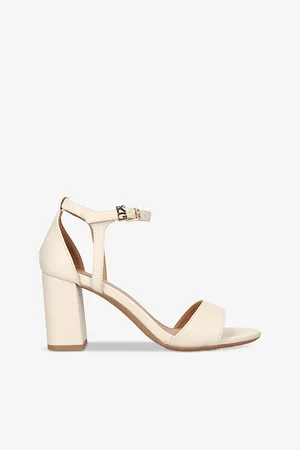 Kurt Geiger Womens Faryn Faux-Leather Heeled Sandals