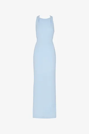 Whistles Womens Tie Back Stretch-Crepe Maxi Dress